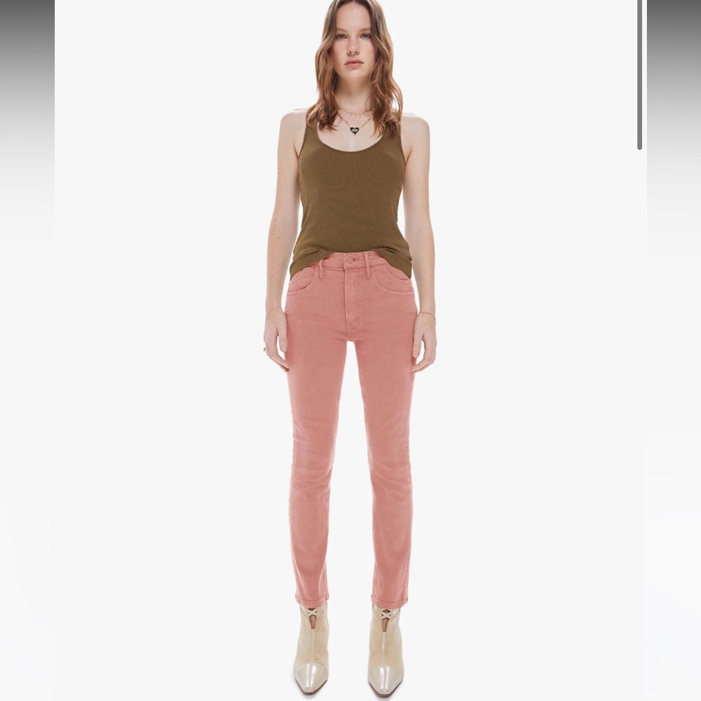 MOTHER Stash Mid-Rise Dazzler Ankle Jeans